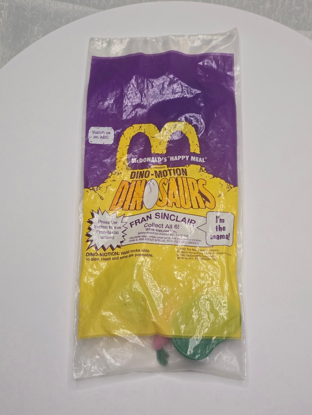 Vtg 1992 McDonald's Happy Meal "Dino-Motion" Fran Sinclair from the Dinosaurs